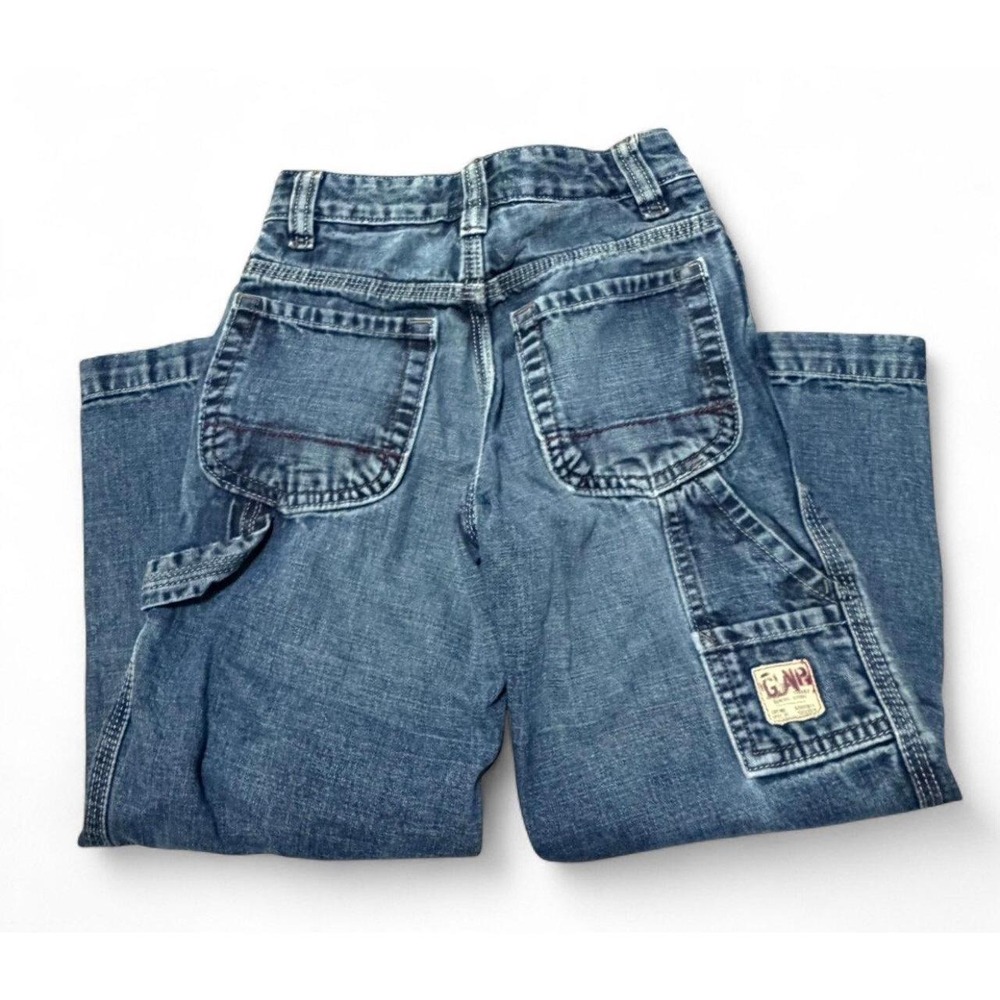 GAP Carpenter Jeans Boys Size 6 Slim Blue Denim Utility Y2K Baggy Skater